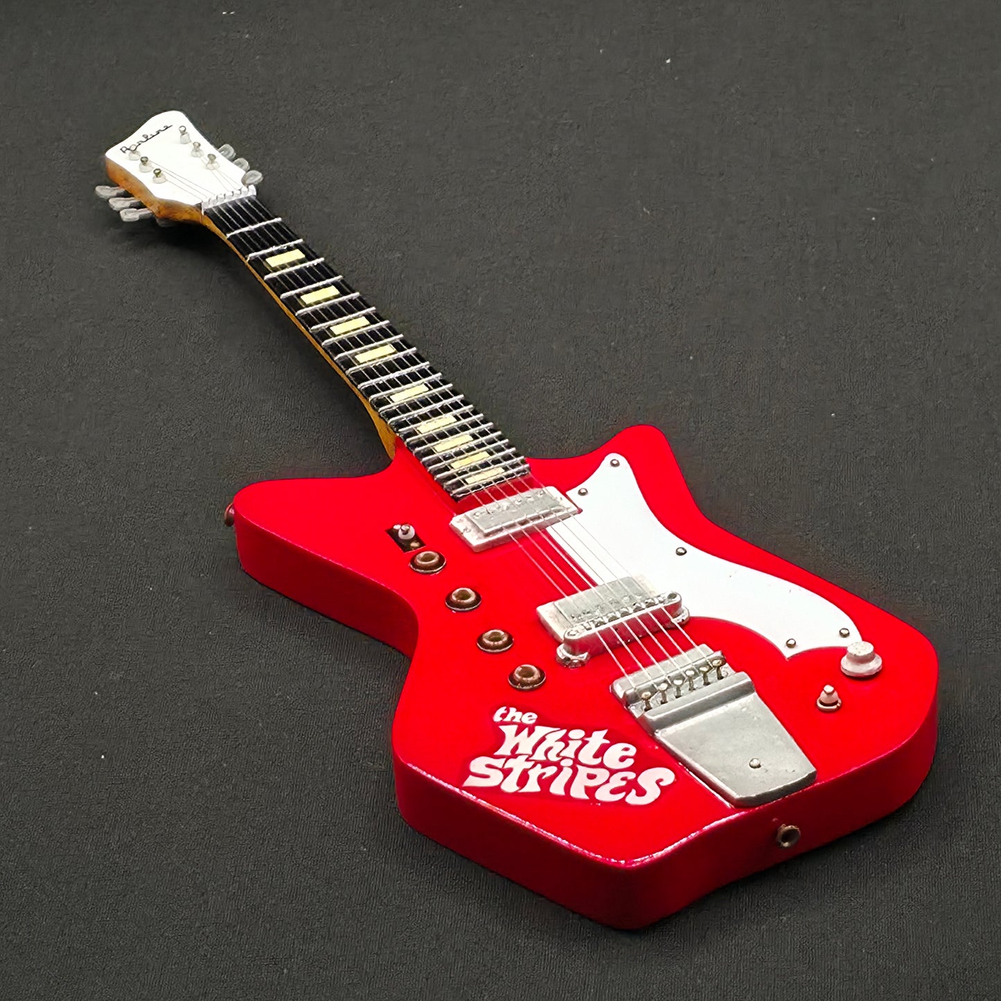 Miniature Guitar - The White Stripes Red Airline - Model Guitar Inc Stand