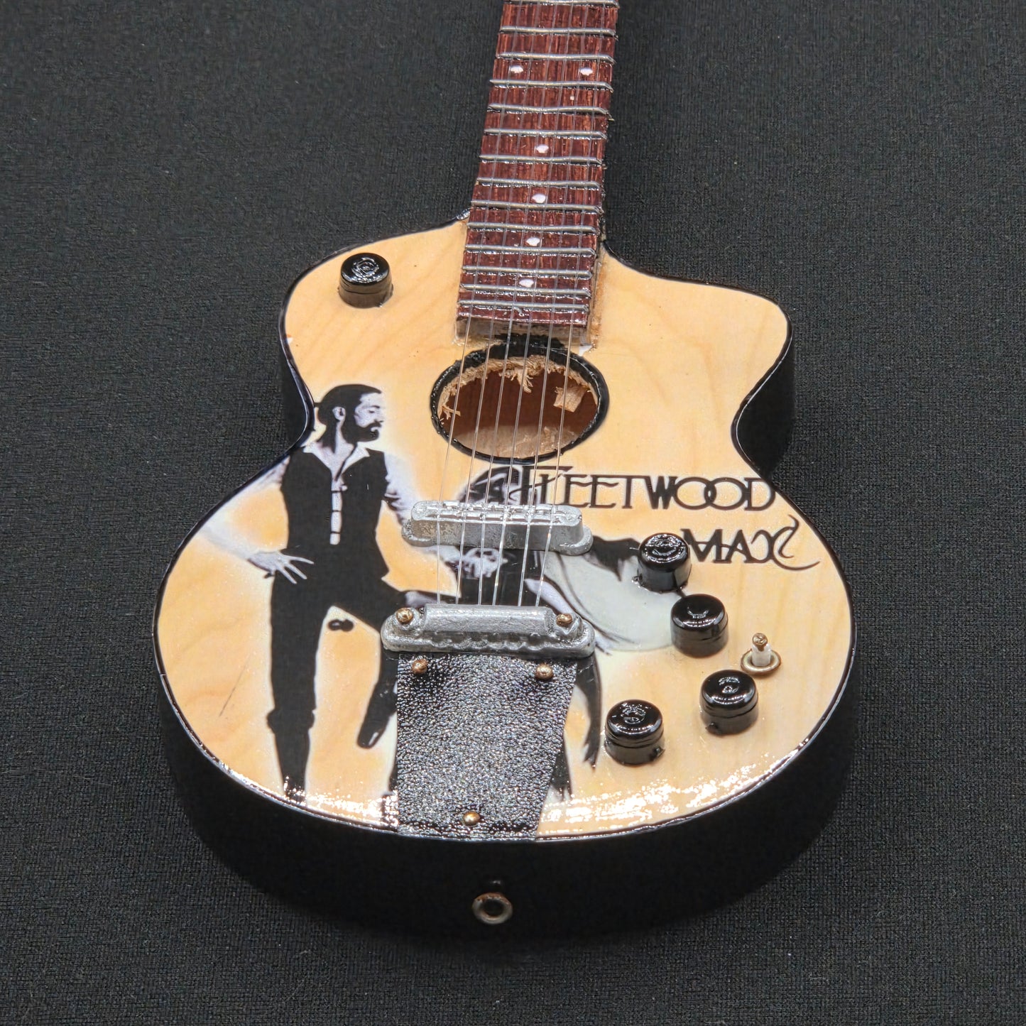 Miniature Guitar - Fleetwood Mac Rumours Acoustic - Model Guitar Inc Stand