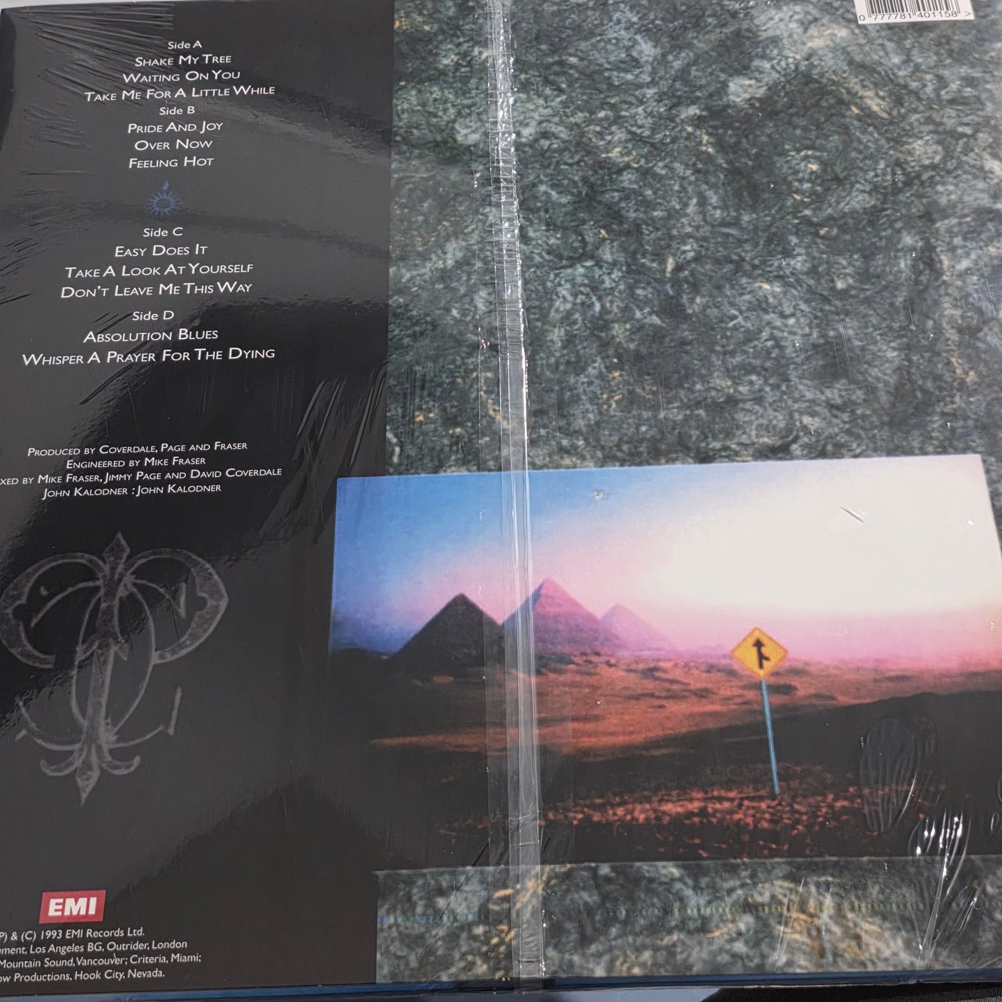 Coverdale / Jimmy Page –  "2LP COLOURED VINYL RECORD LP" Led Zeppelin