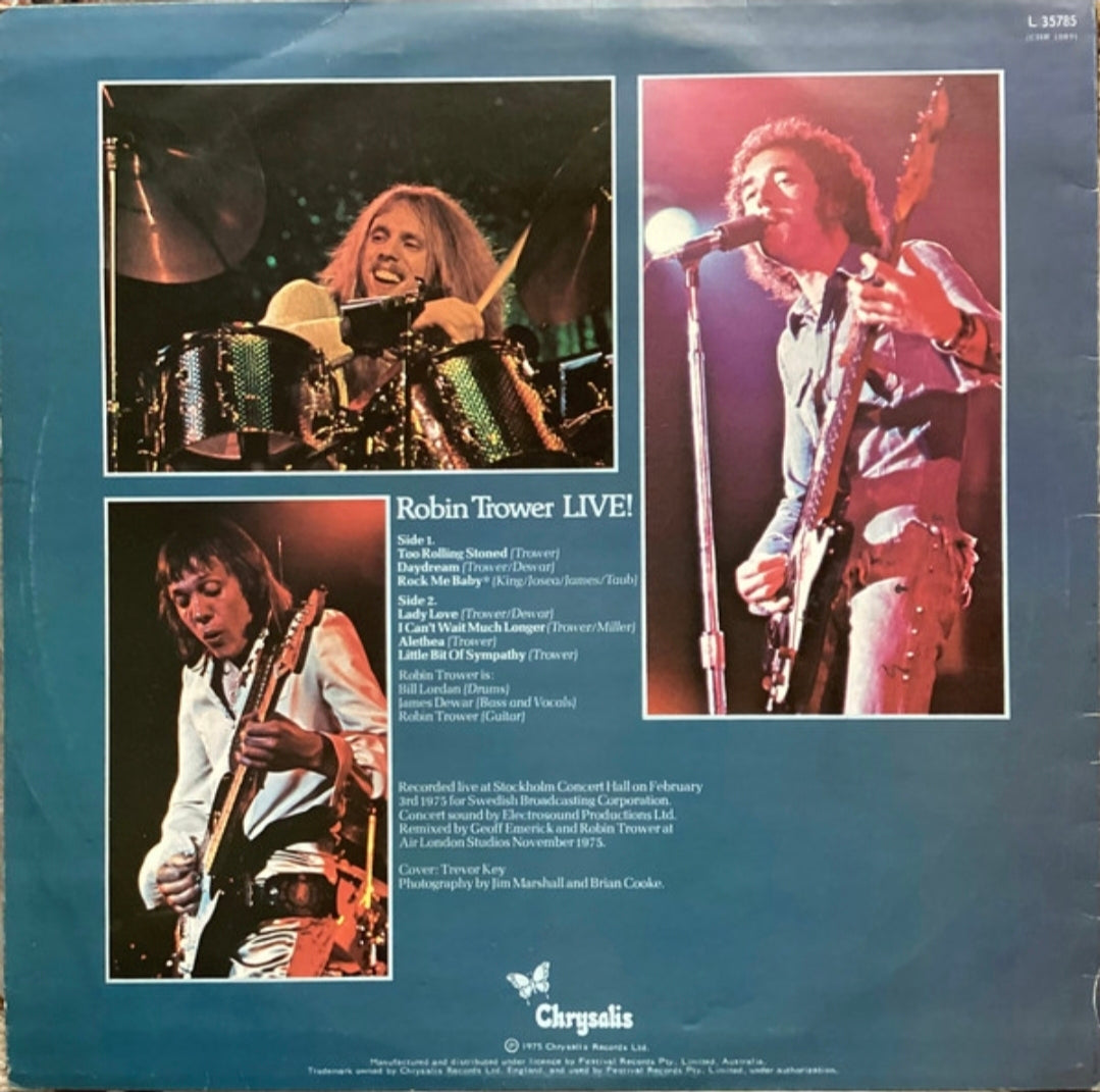Robin Trower - Robin Trower Live! (LP, Album)