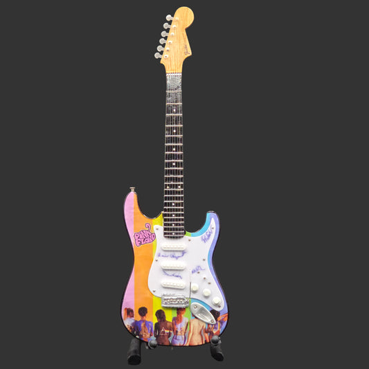Miniature Guitar - Pink Floyd Stratocaster - Model Guitar Inc Stand