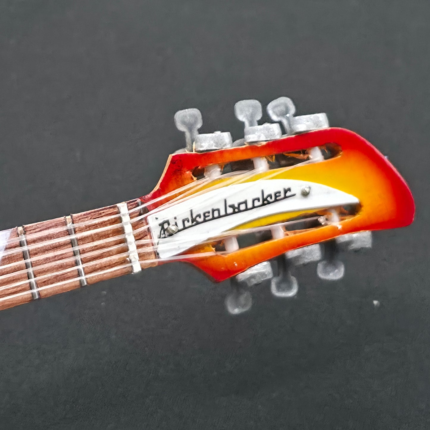 Miniature Guitar -  The Beatles George Harrison 12 String Rickenbacker - Model Guitar Inc Stand