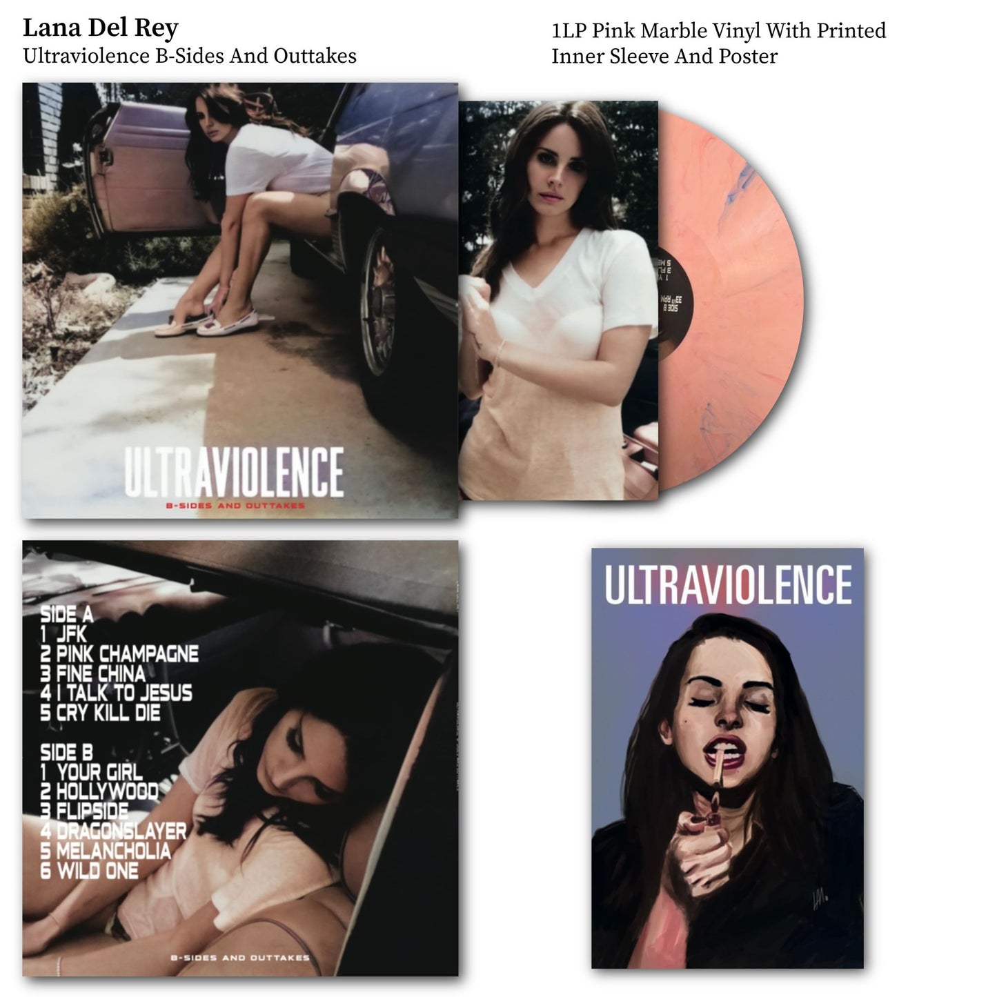Lana Del Rey – Ultraviolence - B-Sides And Outtakes "COLOURED VINYL RECORD"