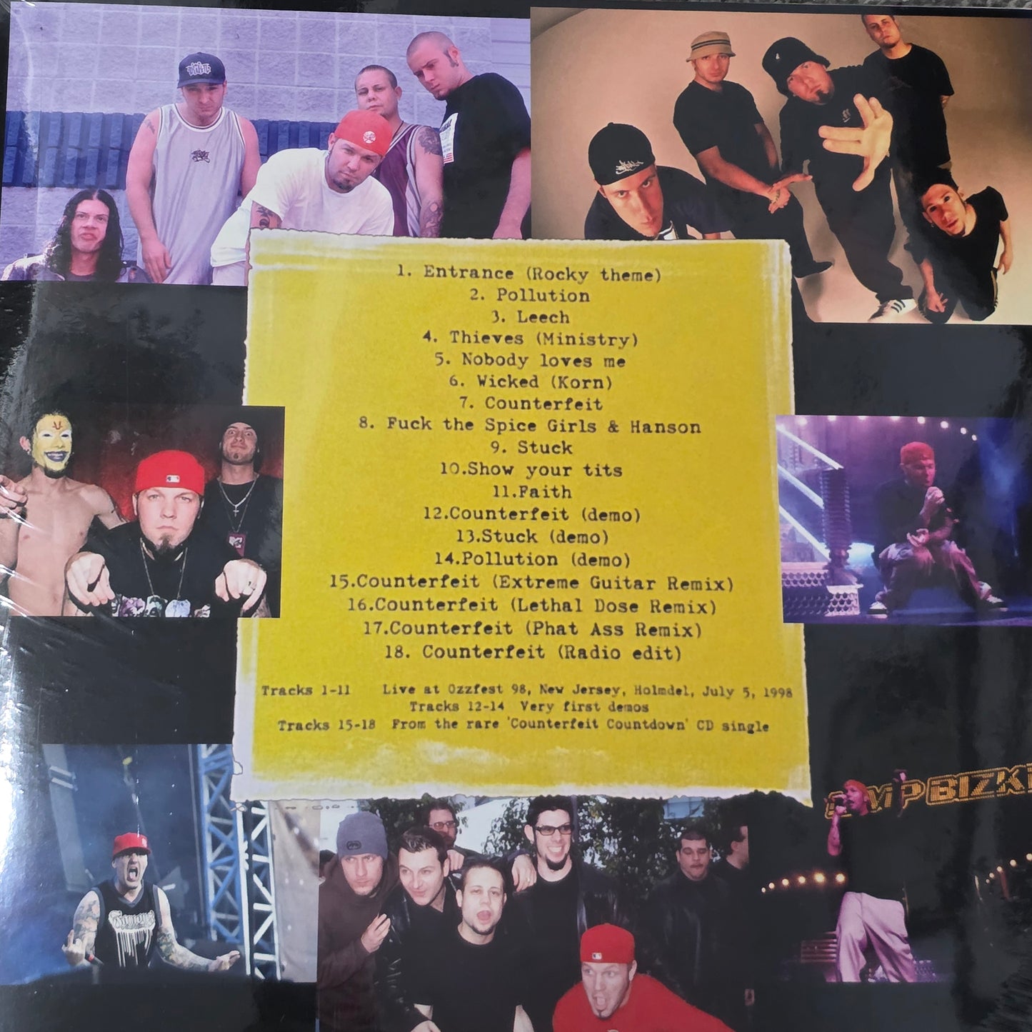 LIMP BIZKIT OZZFEST  LIVE 98 1998 VINYL RECORD 2LP