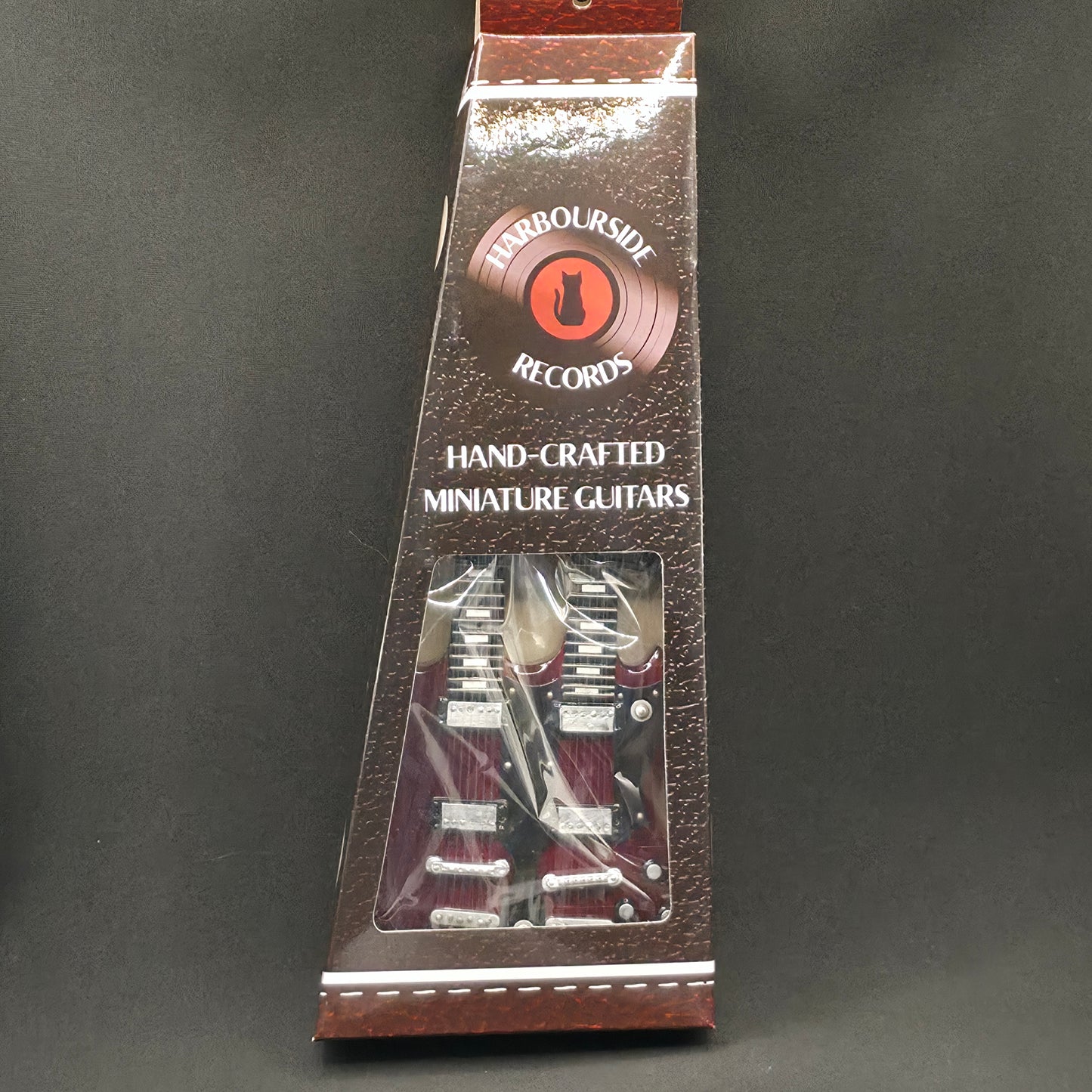 Miniature Guitar - Jimmy Page Double Neck Gibson SG  - Model Guitar Inc Stand