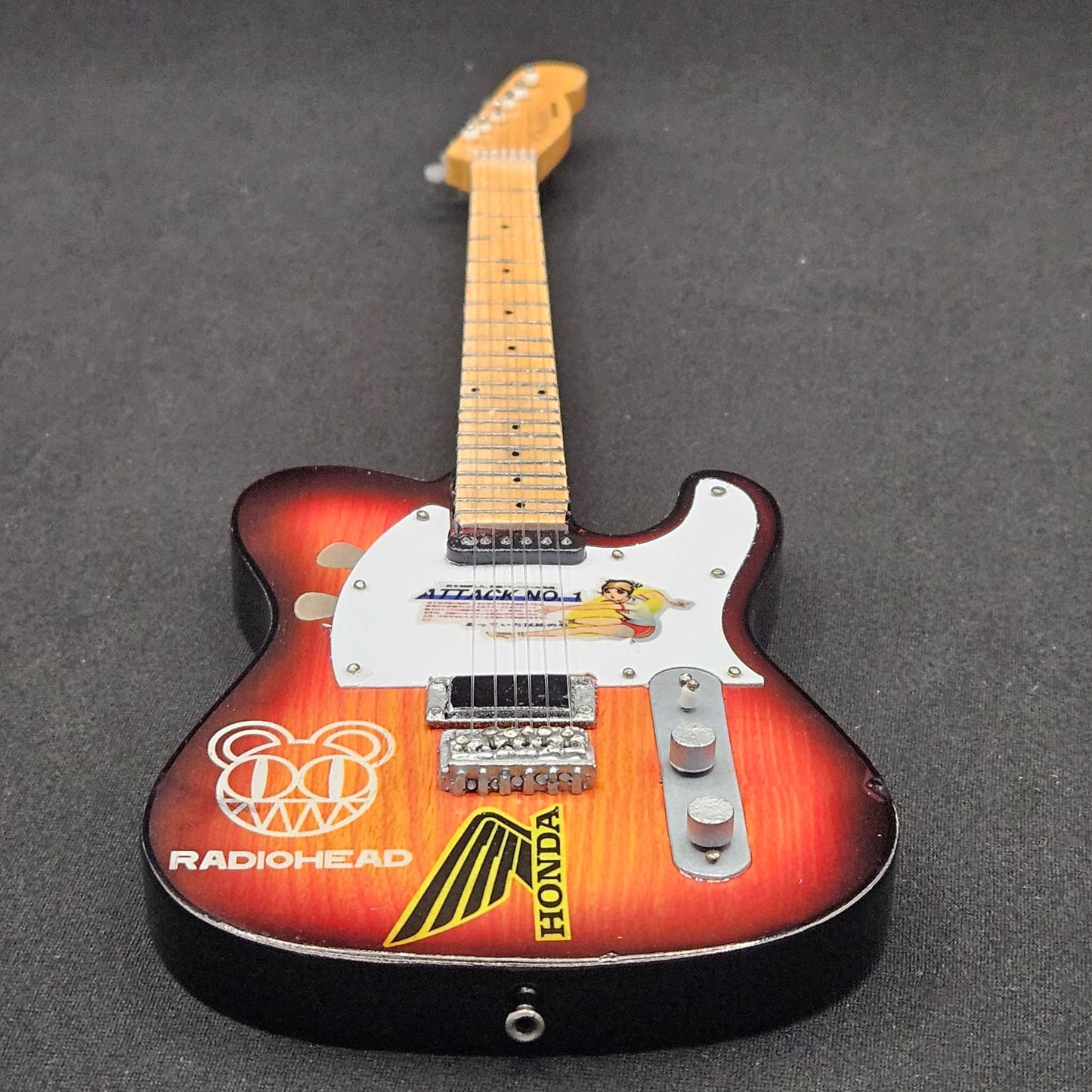 Miniature Guitar - Radiohead Jonny Greenwood Fender Telecaster - Model Guitar Inc Stand