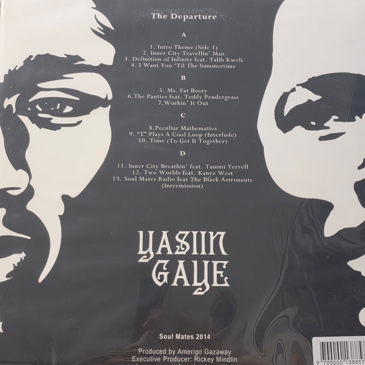 MOS DEF YASIIN VS MARVIN GAYE - Yasin Gaye Vinyl Record LP Mixtape Mashup