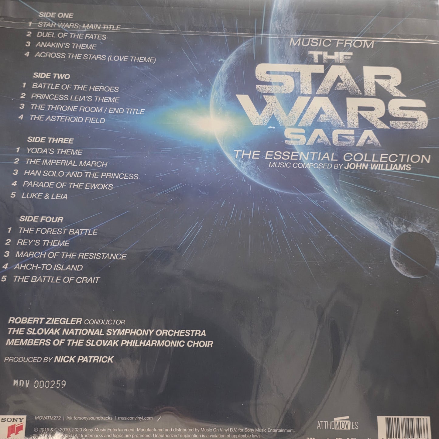 John Williams  - Music From The Star Wars Saga (The Essential Collection) (2xLP, Comp, Ltd, Numbered /1000 Coloured Vinyl, RE, Hyp) Vinyl Record / LP