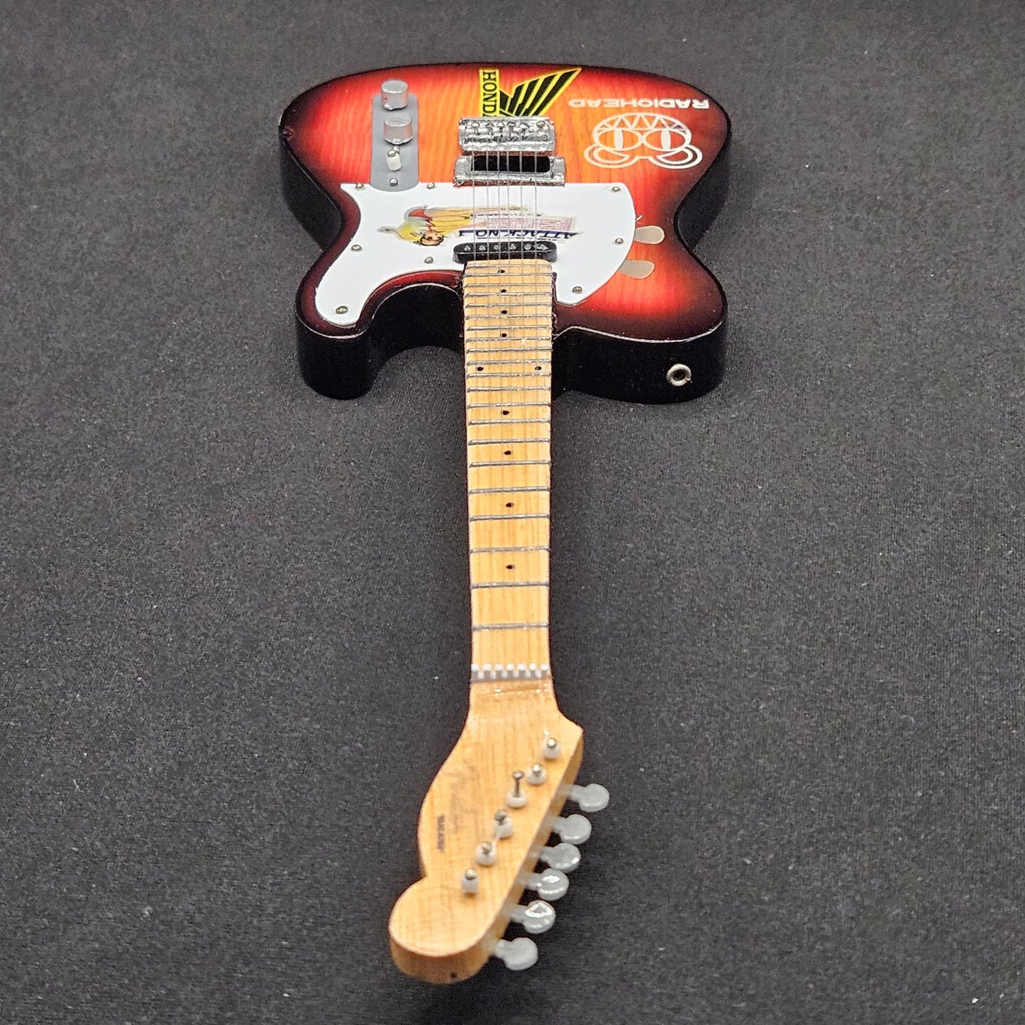 Miniature Guitar - Radiohead Jonny Greenwood Fender Telecaster - Model Guitar Inc Stand