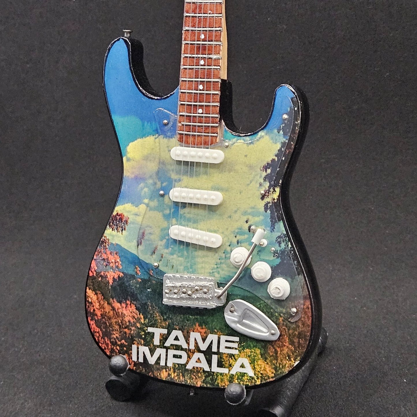 Miniature Guitar - Tame Impala Kevin Parker Fender Stratocaster - Model Guitar Inc Stand