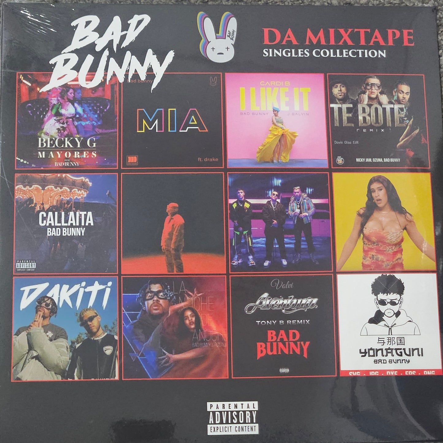 Bad Bunny - Da Mixtape (Singles Collection) (2xLP, Comp, Ltd, Unofficial, Col) Vinyl Record Hits Best Of
