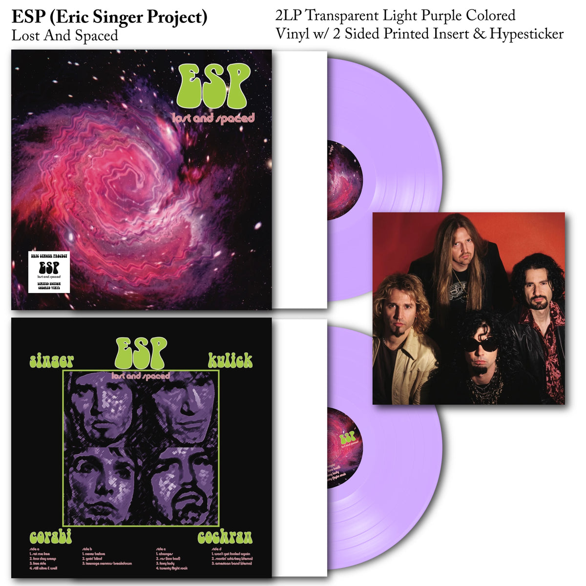 ESP ERIC SINGER PROJECT - LOST AND SPACED VINYL RECORD 2LP