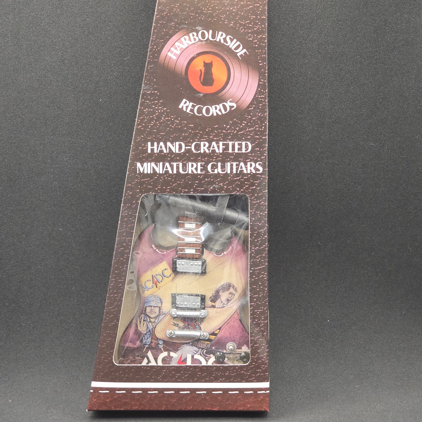 Miniature Guitar - AC/DC Dirty Deeds ACDC Gibson SG - Model Guitar Inc Stand