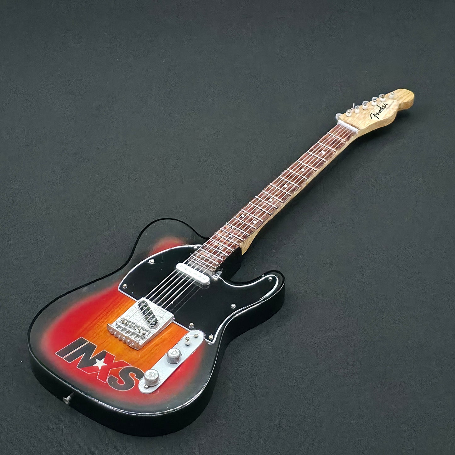 Miniature Guitar - INXS Fender Telecaster - Model Guitar Inc Stand