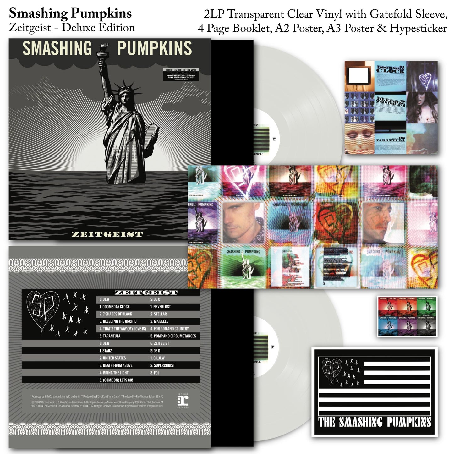 Smashing Pumpkins - Zeitgeist Deluxe Edition  Vinyl Record 2LP Gatefold - Inc Posters/Booklet