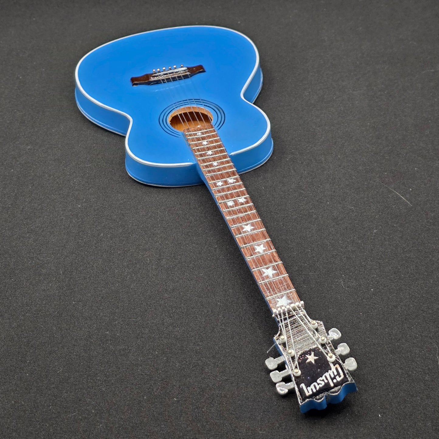 Miniature Guitar - Taylor Swift Eras Tour Lover Blue Gibson - Model Guitar Inc Stand