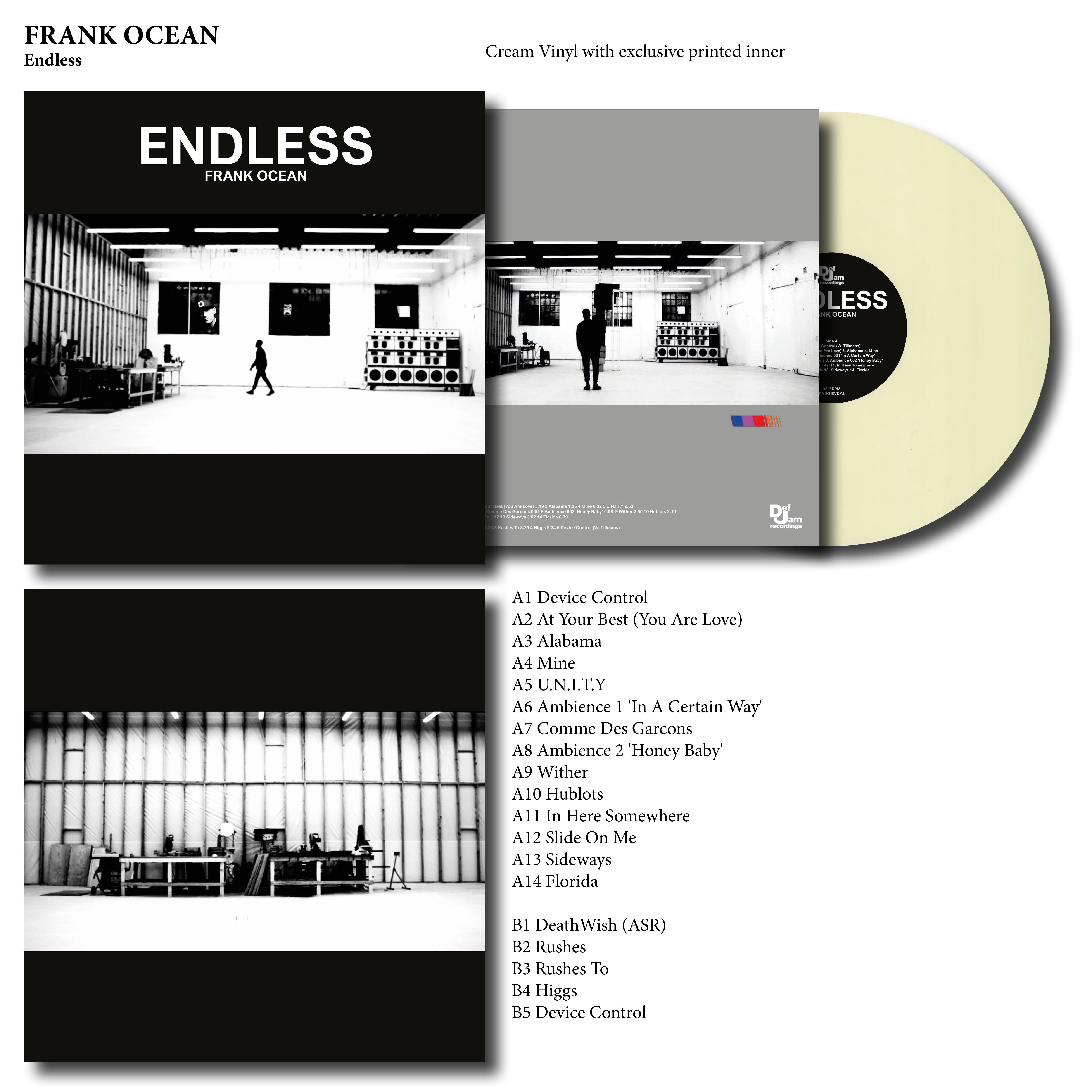Frank Ocean - Endless - Vinyl Record Coloured – Harbourside Records