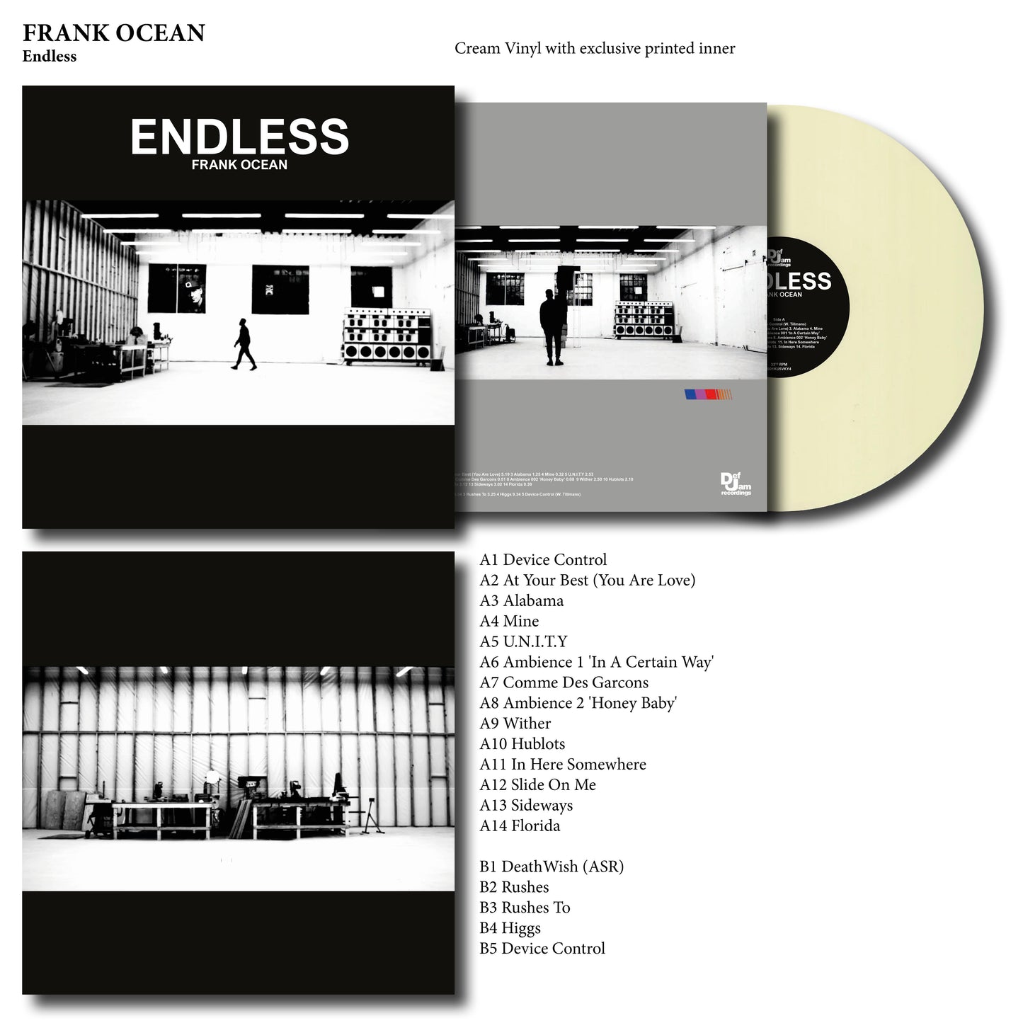 Frank Ocean - Endless Vinyl Record LP