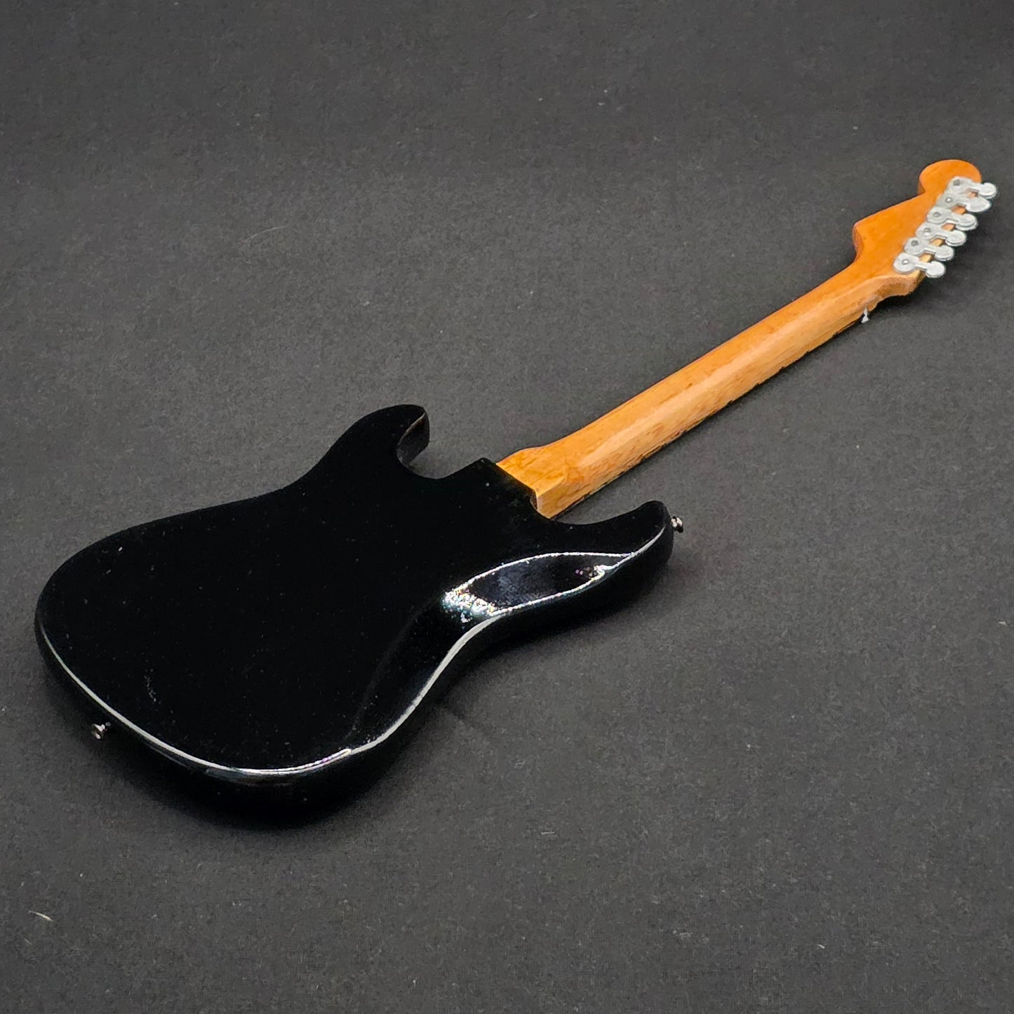 Miniature Guitar - Fender Stratocaster Midnight Oil - Model Guitar Inc Stand