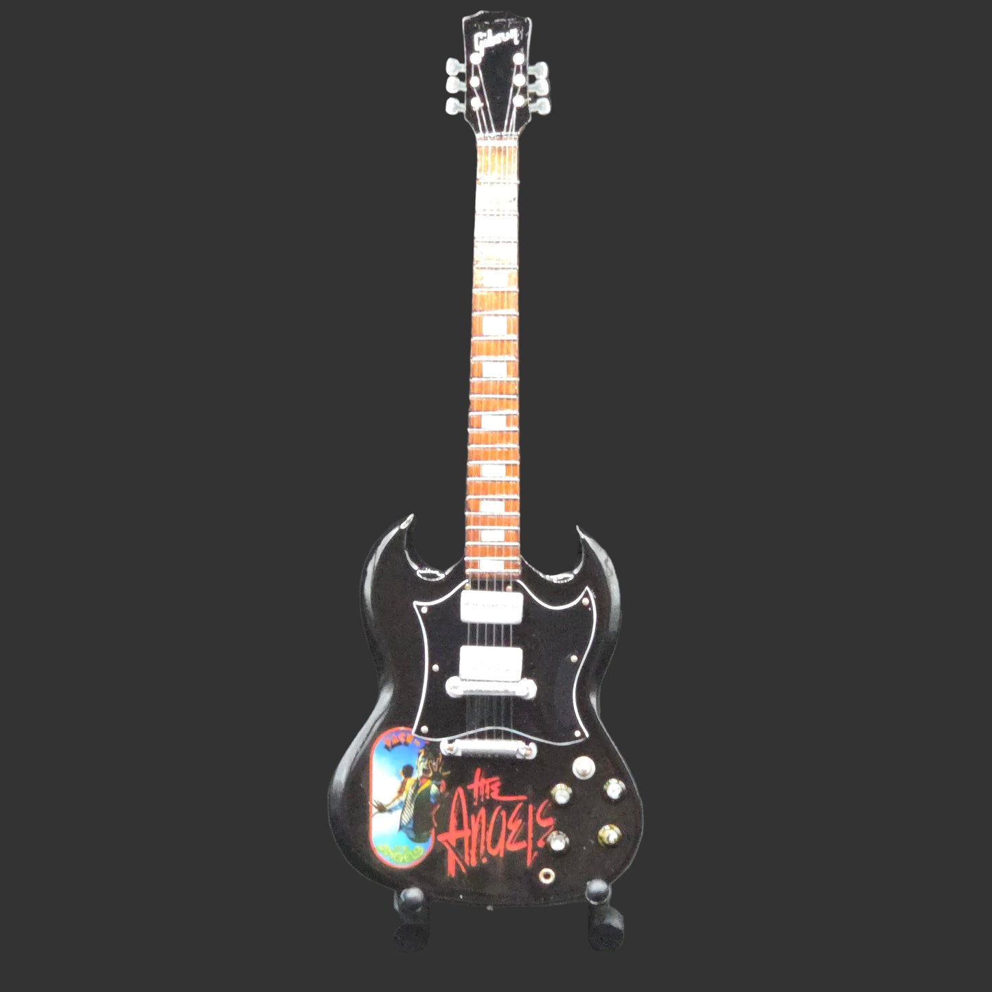Miniature Guitar - The Angels Gibson SG - Model Guitar Inc Stand