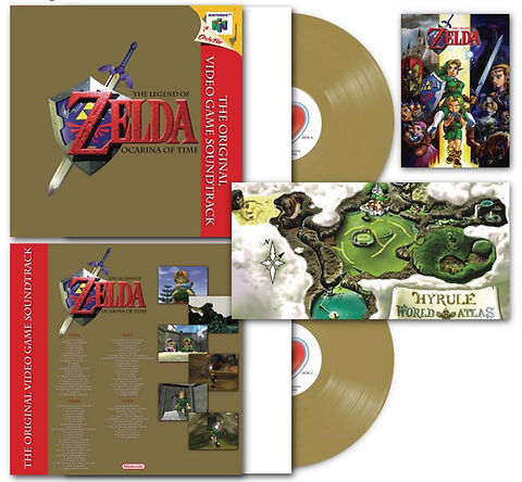 The Legend Of Zelda Ocarina Of Time Soundtrack "2LP COLOURED VINYL RECORD"