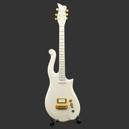 Miniature Guitar - Prince  White Cloud - Model Guitar Inc Stand