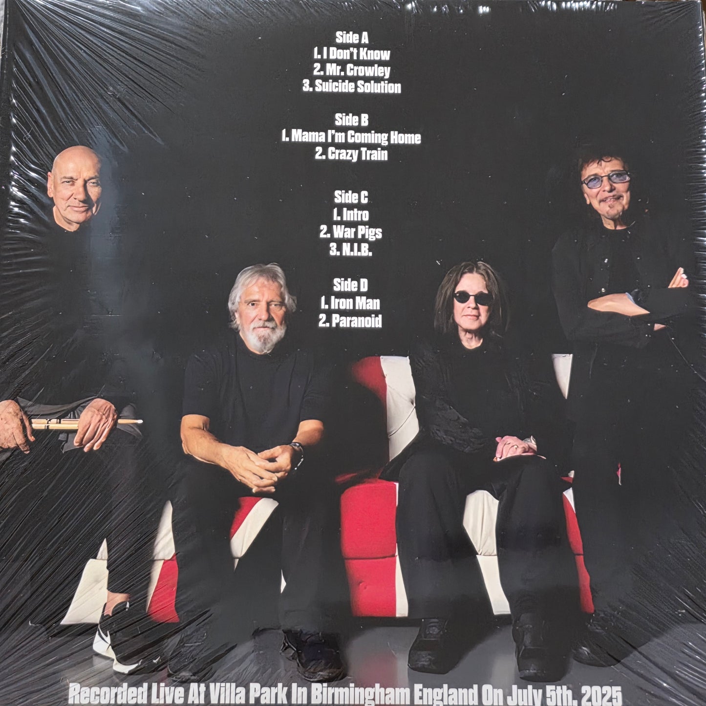 Black Sabbath / Ozzy Osbourne Back to the Beginning - The Final Concert 2025 Birmingham 2LP VINYL RECORD