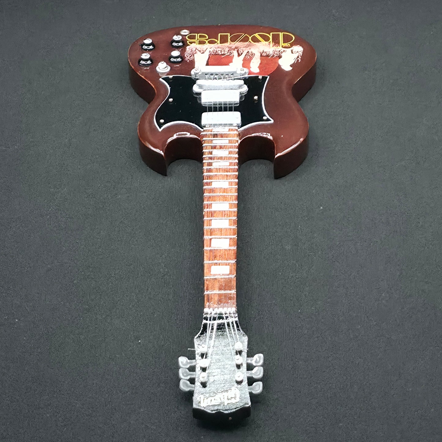 Miniature Guitar - The Doors Gibson SG - Model Guitar Inc Stand