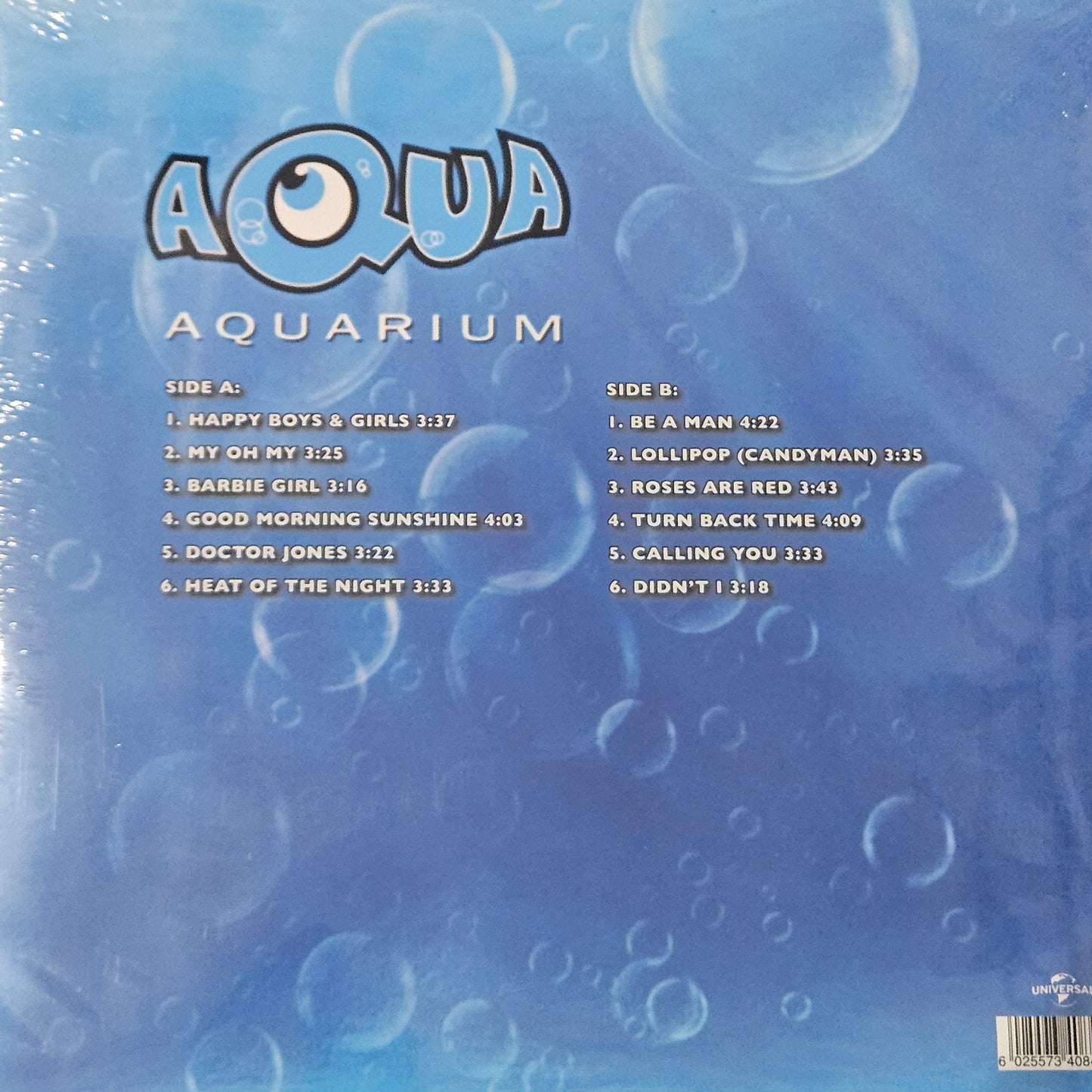 Aqua – Aquarium "SKY BLUE COLOURED VINYL"