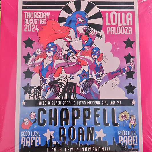 CHAPPELL ROAN - LIVE RARE PINK 2LP Lollapalooza Chicago 2024 Vinyl Record