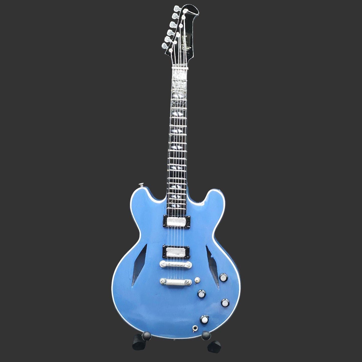 Miniature Guitar - Dave Grohl Gibson DG335 - Model Guitar Inc Stand