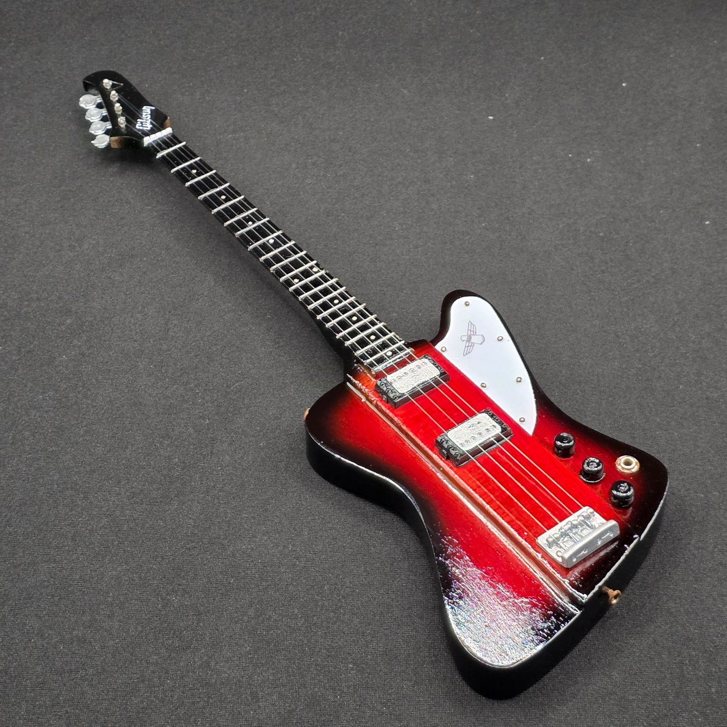 Miniature Guitar - Gibson Thunderbird Bass - Model Guitar Inc Stand