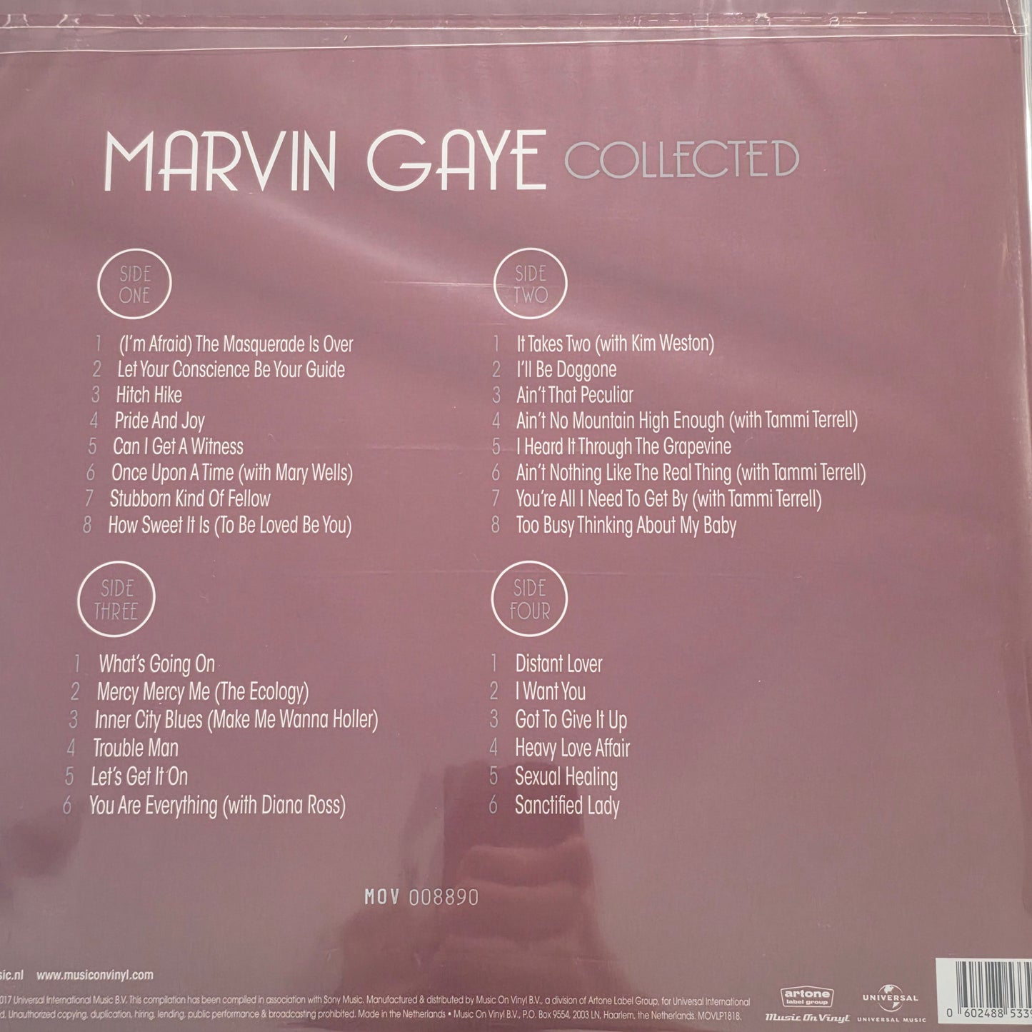 Marvin Gaye - Collected (2xLP, Comp, 180) Vinyl Record / LP LIMITED EDITION COLOURED VINYL