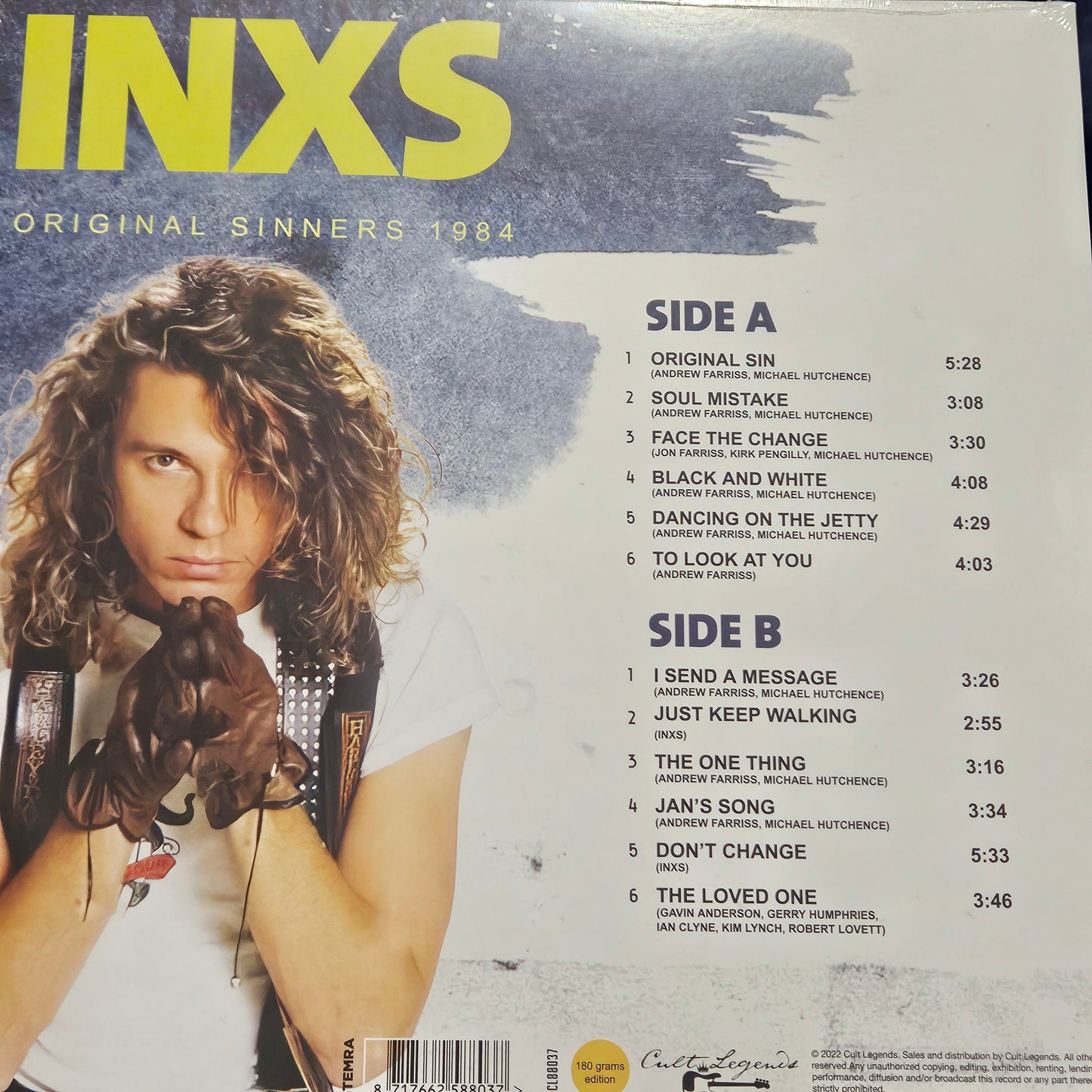 INXS - Original Sinners 1984- Live Vinyl Record LP