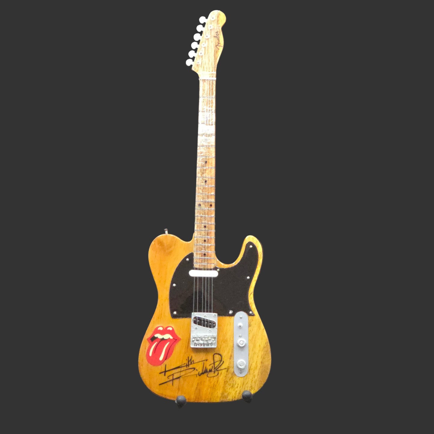 Miniature Guitar - Rolling Stones Fender Telecaster - Model Guitar Inc Stand
