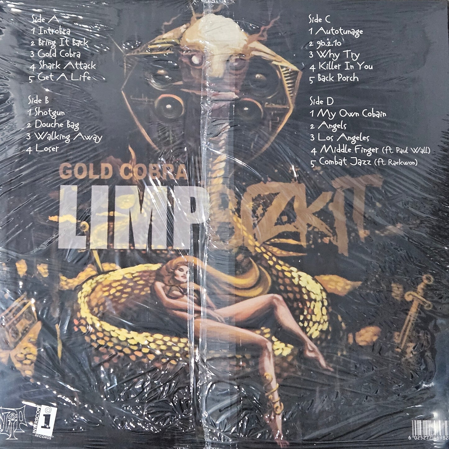 LIMP BIZKIT - GOLD COBRA 2LP VINYL RECORD GOLD COLOURED VINYL