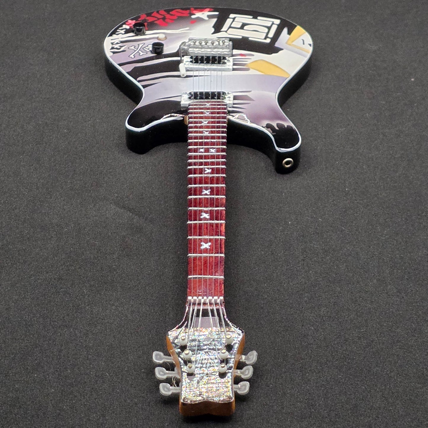 Miniature Guitar - Linkin Park Mike Shinoda PRS CE24 Signature   - Model Guitar Inc Stand