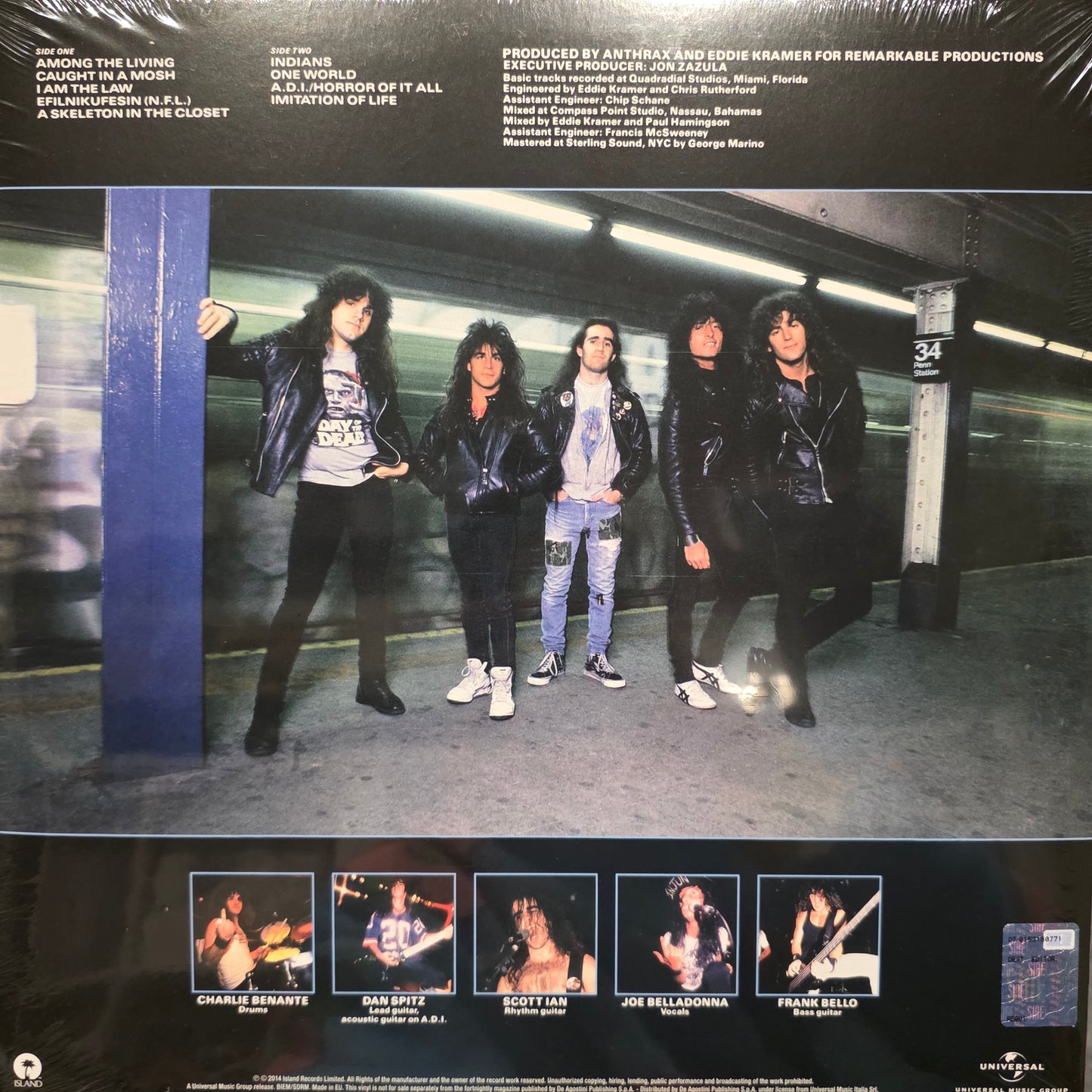 Anthrax - Among The Living Vinyl Record LP