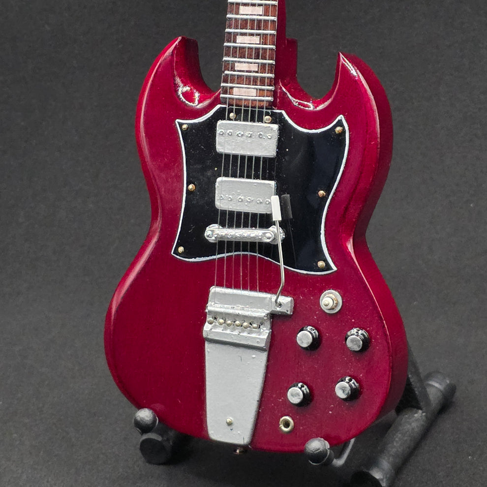 Miniature Guitar - ACDC Gibson SG Angus Young AC/DC - Model Guitar Inc ...
