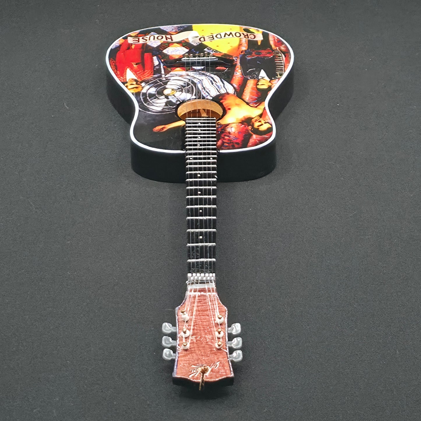 Miniature Guitar - Crowded House Acoustic  - Model Guitar Inc Stand