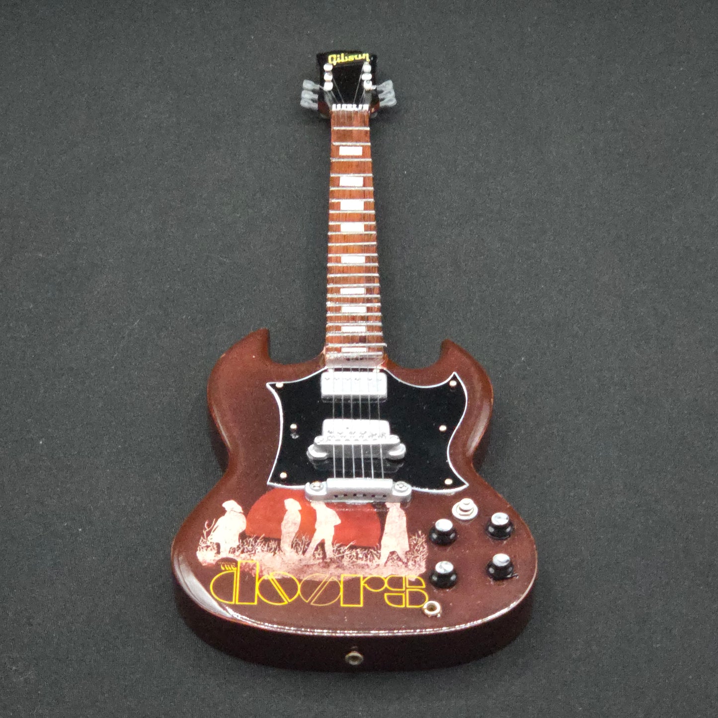 Miniature Guitar - The Doors Gibson SG - Model Guitar Inc Stand