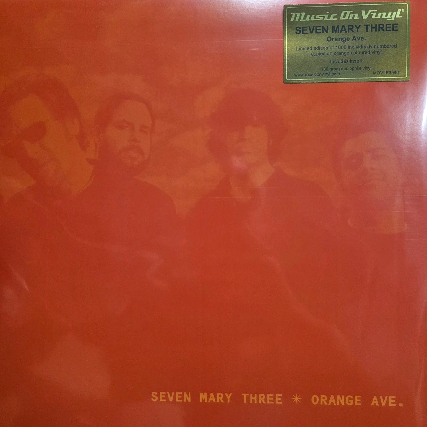 Seven Mary Three - Orange Ave Vinyl Record LP Orange Colouree LTD / 1000 Orange Avenue