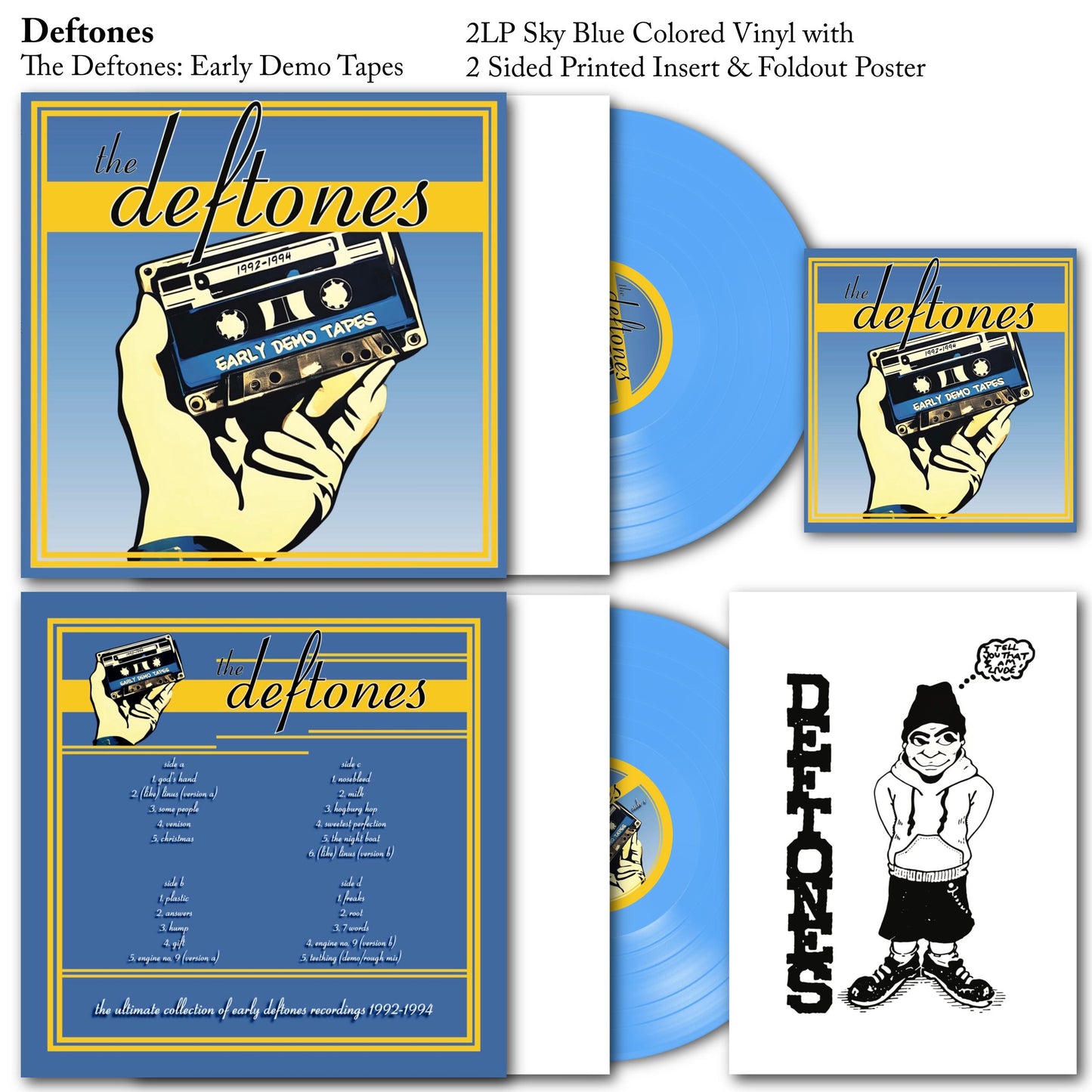 Deftones - The Deftones Early Demo Tapes 2LP Vinyl Record