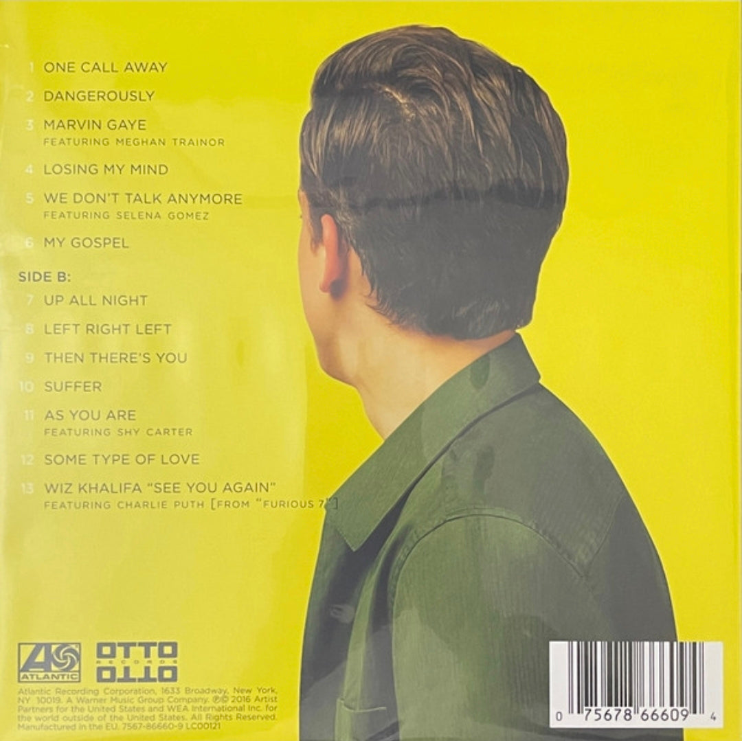 Charlie Puth - Nine Track Mind (LP, Album, Ltd, Cle) Vinyl Record / LP