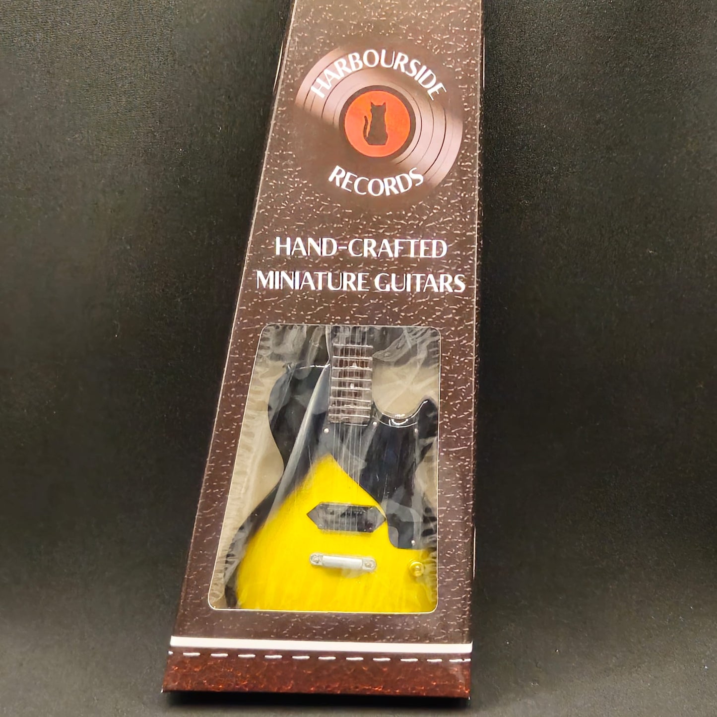 Miniature Guitar - Greenday Billie Joe Armstrong Gibson Les Paul Junior Jr - Green Day  - Model Guitar Inc Stand