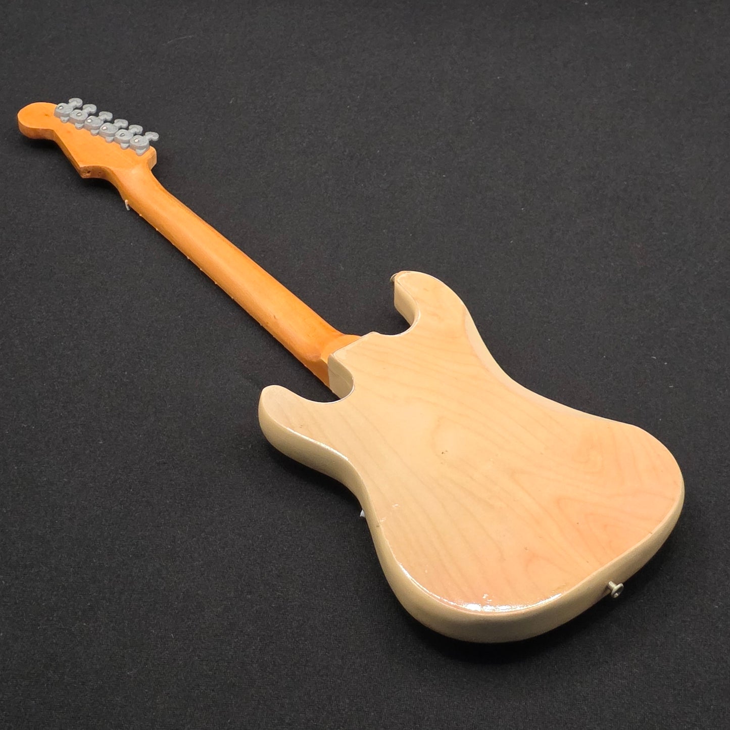 Miniature Guitar - Fender Stratocaster Natural Khruangbin Mark Speer  - Model Guitar Inc Stand