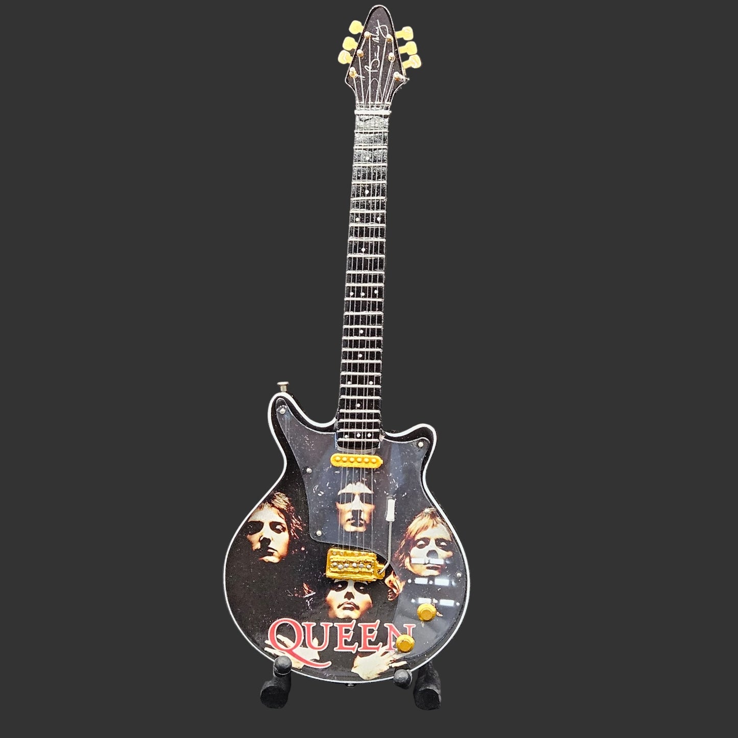 Miniature Guitar - Queen Brian May Bohemian Rhapsody - Model Guitar Inc Stand