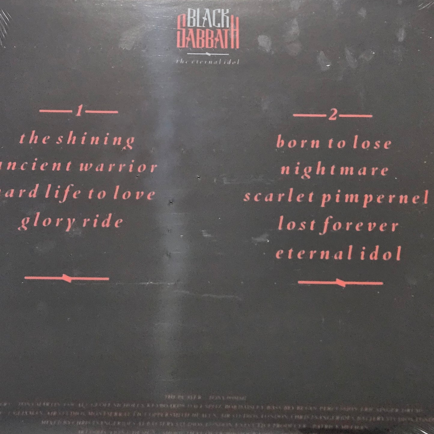 Black Sabbath – The Eternal Idol "COLOURED VINYL RECORD"