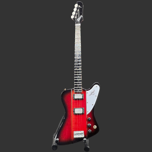 Miniature Guitar - Gibson Thunderbird Bass - Model Guitar Inc Stand