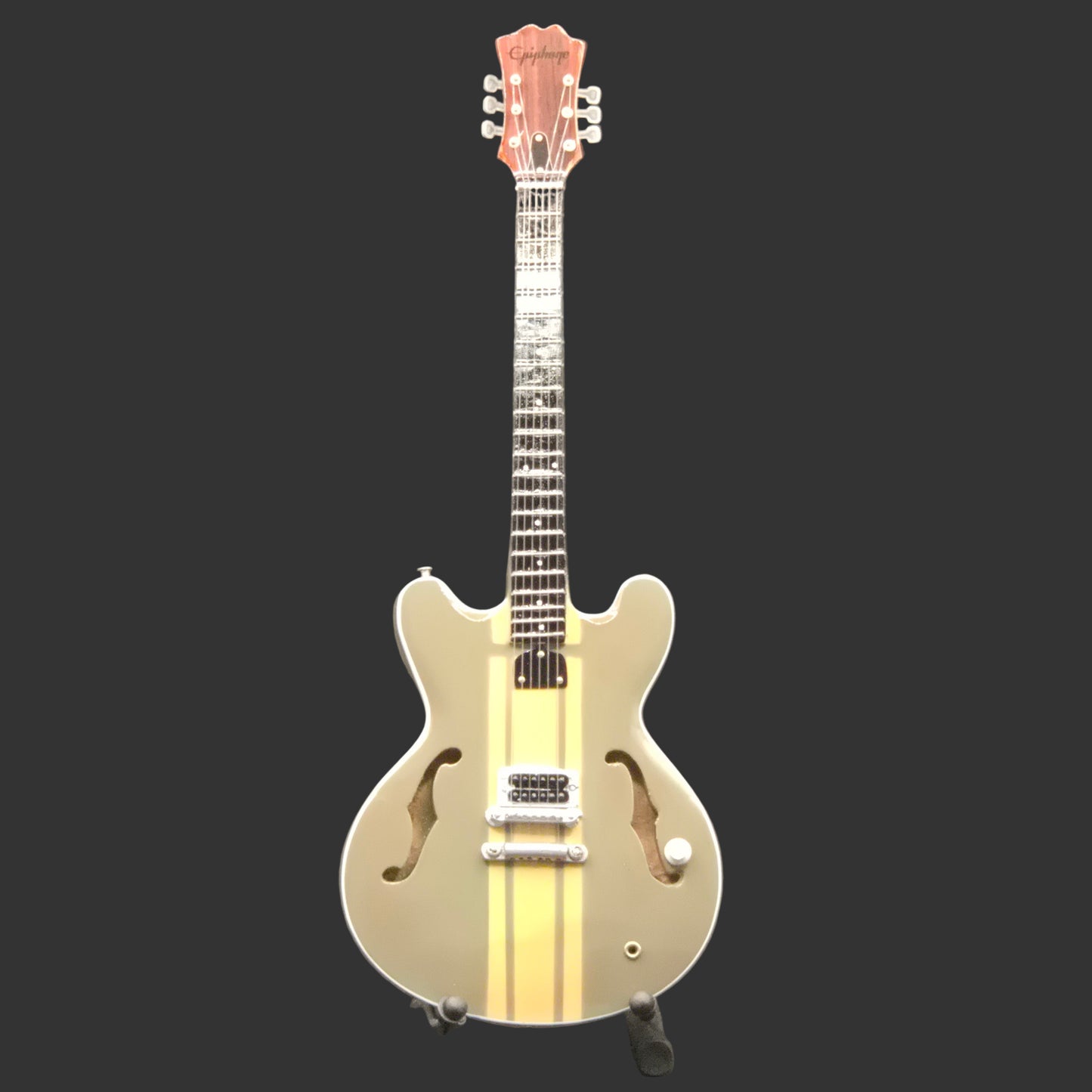 Miniature Guitar - Tom Delonge Blink 182 Epiphone ES333  - Model Guitar Inc Stand